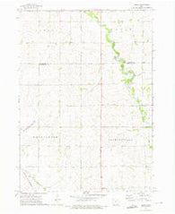 Jerico Iowa Historical topographic map, 1:24000 scale, 7.5 X 7.5 Minute, Year 1972