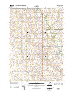 Jerico Iowa Historical topographic map, 1:24000 scale, 7.5 X 7.5 Minute, Year 2013