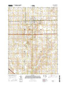 Jesup Iowa Current topographic map, 1:24000 scale, 7.5 X 7.5 Minute, Year 2015