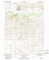 Kalona Iowa Historical topographic map, 1:24000 scale, 7.5 X 7.5 Minute, Year 1969