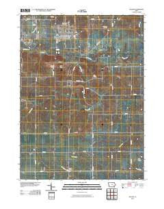 Kalona Iowa Historical topographic map, 1:24000 scale, 7.5 X 7.5 Minute, Year 2010