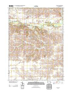 Kalona Iowa Historical topographic map, 1:24000 scale, 7.5 X 7.5 Minute, Year 2013