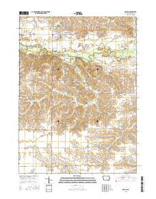 Kalona Iowa Current topographic map, 1:24000 scale, 7.5 X 7.5 Minute, Year 2015