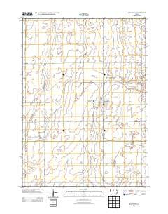 Kanawha Iowa Historical topographic map, 1:24000 scale, 7.5 X 7.5 Minute, Year 2013