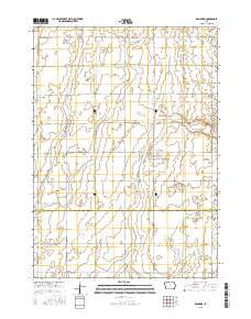 Kanawha Iowa Current topographic map, 1:24000 scale, 7.5 X 7.5 Minute, Year 2015