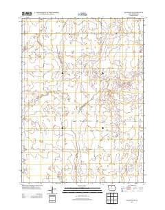 Kanawha SE Iowa Historical topographic map, 1:24000 scale, 7.5 X 7.5 Minute, Year 2013