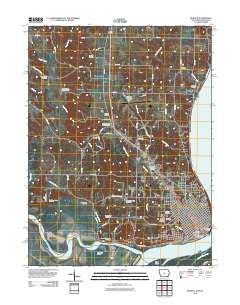 Keokuk Iowa Historical topographic map, 1:24000 scale, 7.5 X 7.5 Minute, Year 2012