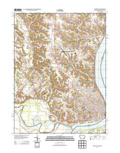 Keokuk Iowa Historical topographic map, 1:24000 scale, 7.5 X 7.5 Minute, Year 2013