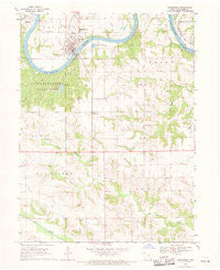 Keosauqua Iowa Historical topographic map, 1:24000 scale, 7.5 X 7.5 Minute, Year 1968