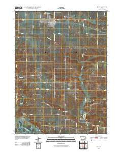 Keota Iowa Historical topographic map, 1:24000 scale, 7.5 X 7.5 Minute, Year 2010