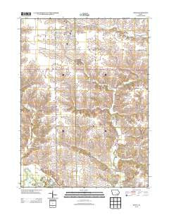 Keota Iowa Historical topographic map, 1:24000 scale, 7.5 X 7.5 Minute, Year 2013