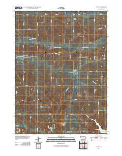 Keswick Iowa Historical topographic map, 1:24000 scale, 7.5 X 7.5 Minute, Year 2010
