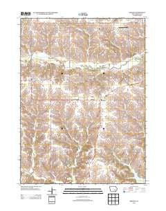 Keswick Iowa Historical topographic map, 1:24000 scale, 7.5 X 7.5 Minute, Year 2013