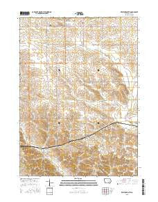 Keystone South Iowa Current topographic map, 1:24000 scale, 7.5 X 7.5 Minute, Year 2015