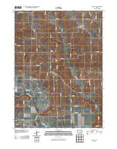 Killduff Iowa Historical topographic map, 1:24000 scale, 7.5 X 7.5 Minute, Year 2010