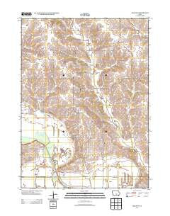 Killduff Iowa Historical topographic map, 1:24000 scale, 7.5 X 7.5 Minute, Year 2013