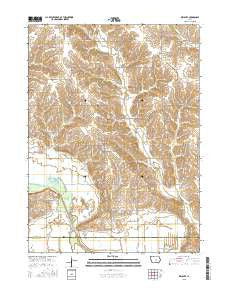 Killduff Iowa Current topographic map, 1:24000 scale, 7.5 X 7.5 Minute, Year 2015