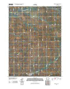 Kimballton Iowa Historical topographic map, 1:24000 scale, 7.5 X 7.5 Minute, Year 2010