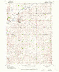 Kingsley Iowa Historical topographic map, 1:24000 scale, 7.5 X 7.5 Minute, Year 1969