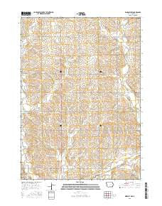 Kingsley NW Iowa Current topographic map, 1:24000 scale, 7.5 X 7.5 Minute, Year 2015