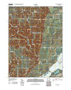 Kingston Iowa Historical topographic map, 1:24000 scale, 7.5 X 7.5 Minute, Year 2010