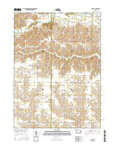 Kinross Iowa Current topographic map, 1:24000 scale, 7.5 X 7.5 Minute, Year 2015