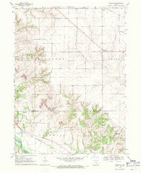 Kirkville Iowa Historical topographic map, 1:24000 scale, 7.5 X 7.5 Minute, Year 1968
