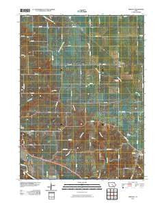 Kirkville Iowa Historical topographic map, 1:24000 scale, 7.5 X 7.5 Minute, Year 2010