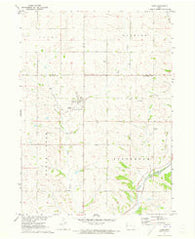 Kiron Iowa Historical topographic map, 1:24000 scale, 7.5 X 7.5 Minute, Year 1971