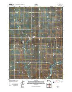 Kiron Iowa Historical topographic map, 1:24000 scale, 7.5 X 7.5 Minute, Year 2010