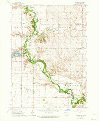 Klondike Iowa Historical topographic map, 1:24000 scale, 7.5 X 7.5 Minute, Year 1962