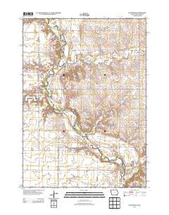 Klondike Iowa Historical topographic map, 1:24000 scale, 7.5 X 7.5 Minute, Year 2013