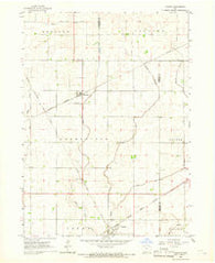 Knierim Iowa Historical topographic map, 1:24000 scale, 7.5 X 7.5 Minute, Year 1965
