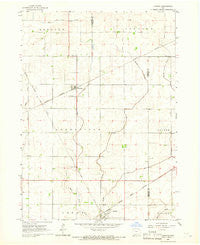 Knierim Iowa Historical topographic map, 1:24000 scale, 7.5 X 7.5 Minute, Year 1965