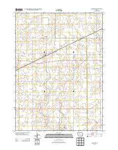 Knierim Iowa Historical topographic map, 1:24000 scale, 7.5 X 7.5 Minute, Year 2013