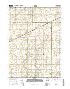 Knierim Iowa Current topographic map, 1:24000 scale, 7.5 X 7.5 Minute, Year 2015