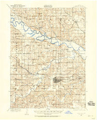Knoxville Iowa Historical topographic map, 1:62500 scale, 15 X 15 Minute, Year 1909