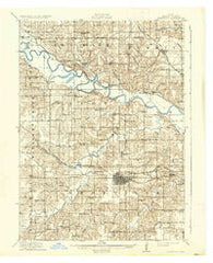Knoxville Iowa Historical topographic map, 1:62500 scale, 15 X 15 Minute, Year 1912