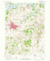 Knoxville Iowa Historical topographic map, 1:24000 scale, 7.5 X 7.5 Minute, Year 1965