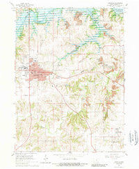 Knoxville Iowa Historical topographic map, 1:24000 scale, 7.5 X 7.5 Minute, Year 1965