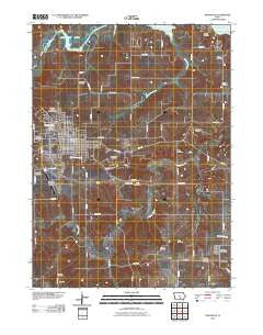 Knoxville Iowa Historical topographic map, 1:24000 scale, 7.5 X 7.5 Minute, Year 2010