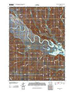 Knoxville NW Iowa Historical topographic map, 1:24000 scale, 7.5 X 7.5 Minute, Year 2010