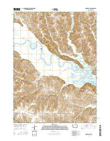 Knoxville NW Iowa Current topographic map, 1:24000 scale, 7.5 X 7.5 Minute, Year 2015