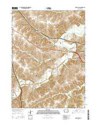 Knoxville SW Iowa Current topographic map, 1:24000 scale, 7.5 X 7.5 Minute, Year 2015