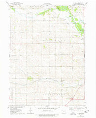La Moille Iowa Historical topographic map, 1:24000 scale, 7.5 X 7.5 Minute, Year 1975