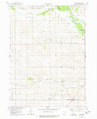 La Moille Iowa Historical topographic map, 1:24000 scale, 7.5 X 7.5 Minute, Year 1975