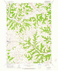 La Motte Iowa Historical topographic map, 1:24000 scale, 7.5 X 7.5 Minute, Year 1962