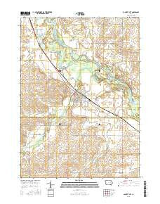 La Porte City Iowa Current topographic map, 1:24000 scale, 7.5 X 7.5 Minute, Year 2015