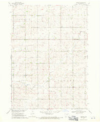 Labanon Iowa Historical topographic map, 1:24000 scale, 7.5 X 7.5 Minute, Year 1968