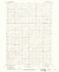 Labanon Iowa Historical topographic map, 1:24000 scale, 7.5 X 7.5 Minute, Year 1968